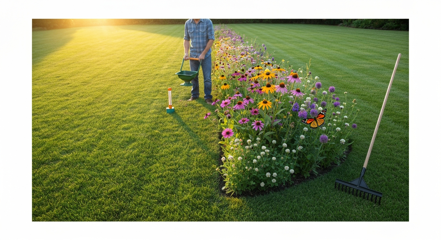 how to grow a wildflower lawn